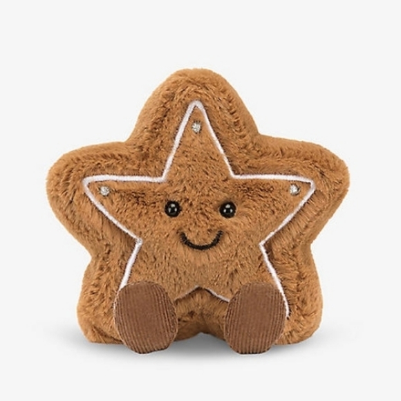 Jellycat Amuseable Star Cookie 4x4x1" Soft and Plush NWT - Picture 1 of 4